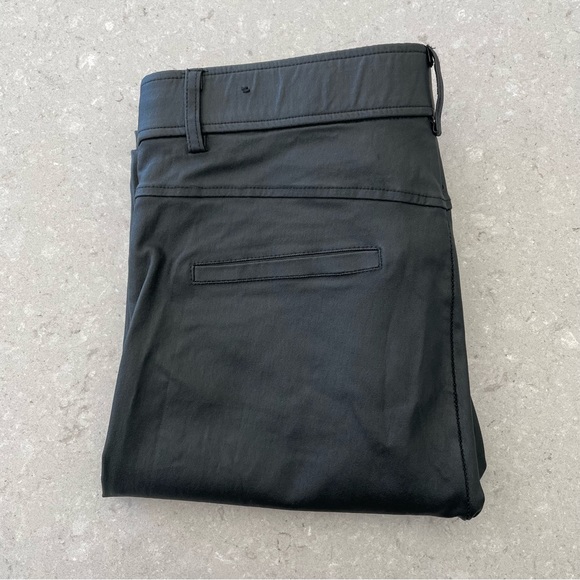 ZARA | Black High Waist Waxed Effect Leggings, Size M - Picture 3 of 4